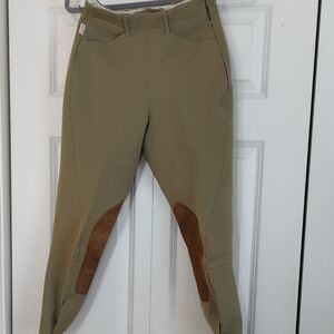 The Tailored Sportsman Tan Chinos with Knee Patches